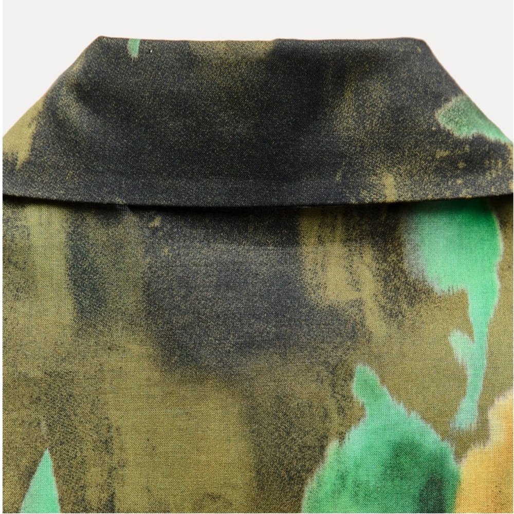 ZARA ZW WOMAN COLLECTION 2pc Co Ord Set Midi skirt & Blouse Size Medium NWT - Picture 7 of 16